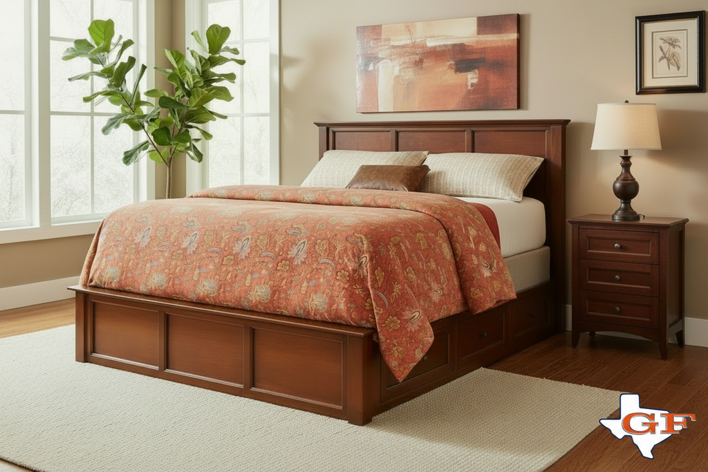 Tras visitar tres tiendas de muebles, Linda encontró el conjunto de dormitorio ideal en Gallery Furniture