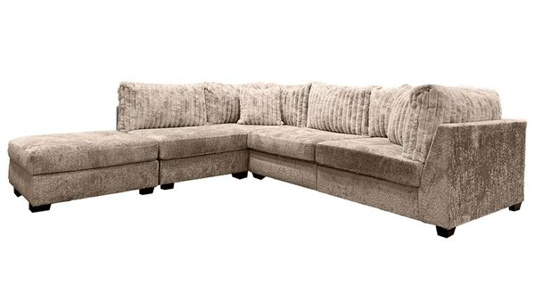 Seccional modular de 4 piezas Utopia Uh So Soft con otomano