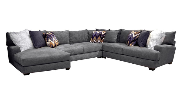 Sensation Charcoal Left Arm Facing Chaise Sectional