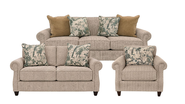 Conjunto de sofá de tela «Nassau Coffee Revolution» de 3 piezas: sofá, sofá de dos plazas y sillón | Gallery Furniture