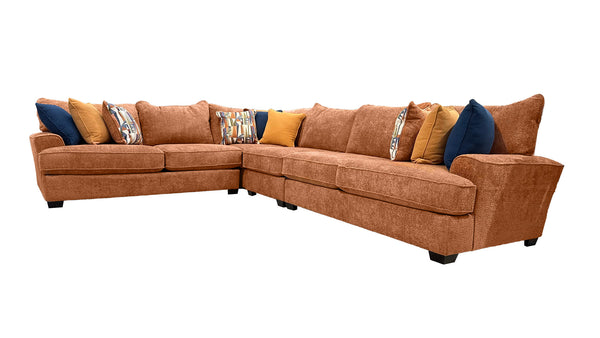 Let's Go Seccional Con Inserción De Silla Sin Brazos