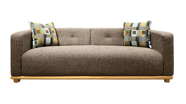 Mocha Mist Sofa with Decorative Pillows