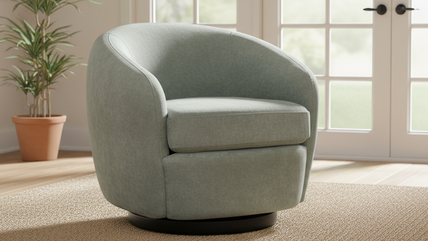 Chanel Bristol Grey Swivel Chair