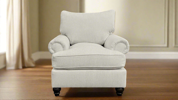 Supreme Ivory Accent Chair | Performance Fabric | Made in USA