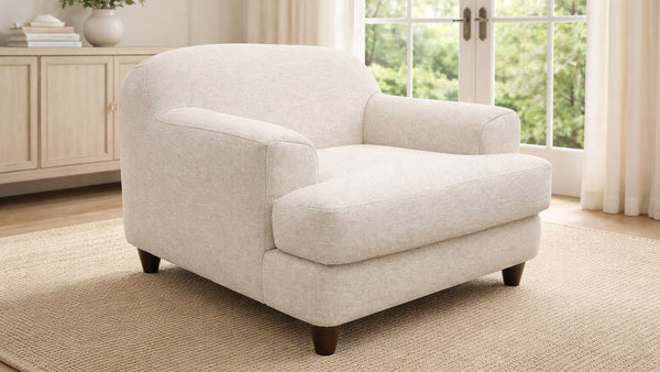 Sillón decorativo moderno blanco – Sillón tapizado de Mayo | Gallery Furniture