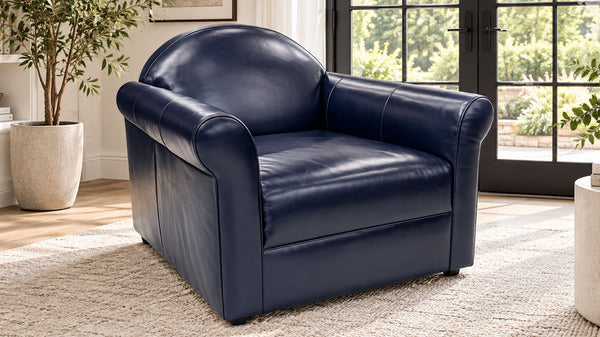 Lenore Navy Accent Chair by Jonathan Louis | Made in USA | Gallery Furniture