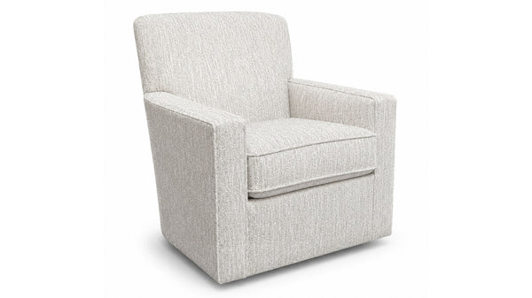 Nassau Stone Swivel Chair with Revolution Fabric by Mayo Furniture | Made in USA | Gallery Furniture