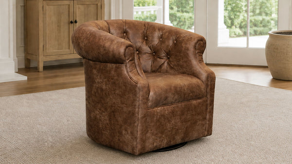 Palance Pueblo Swivel Chair | Tufted Accent Chair | Best Home Furnishings | Gallery Furniture