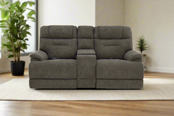 MacZcliner Umber Grey P5 Power Assistive Lift Loveseat