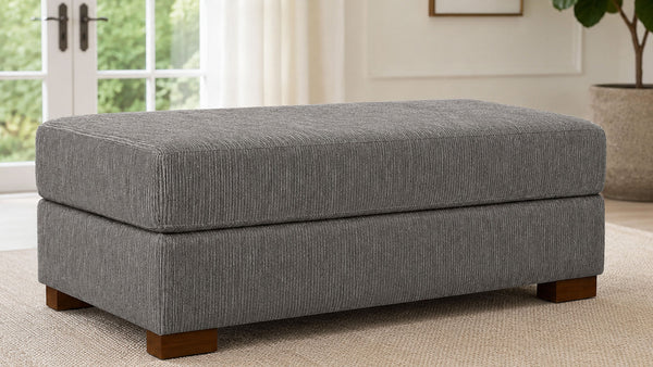 Whisper Rosemary Ottoman with Revolution Fabric by Mayo Furniture | Made in USA | Gallery Furniture