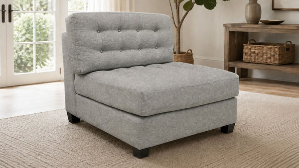 Tufted Armless Accent Chair | Made in USA | Gallery Furniture