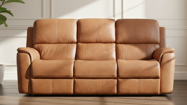 Big Spring Saddle Brown Leather P3 Power Reclining Sofa