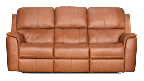 Big Spring Saddle Brown Leather P3 Power Reclining Sofa