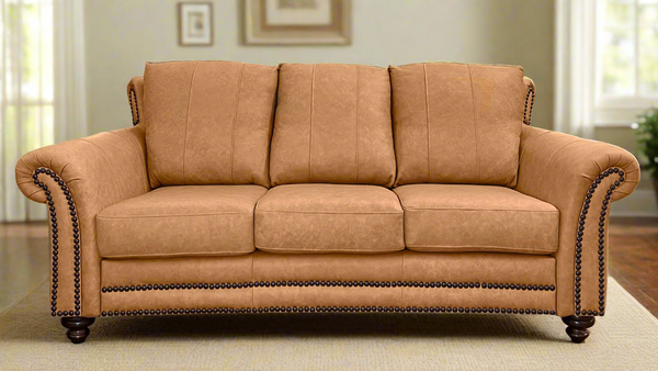 Anzio Dillon Palomino Sofa 100% Leather