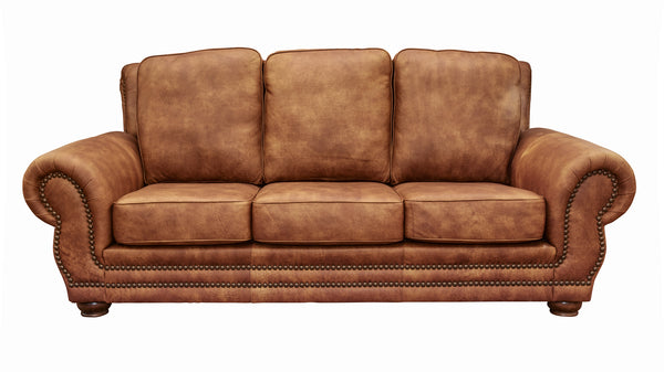 Sofá de piel Carnegie Fawn