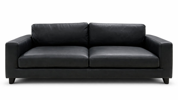Sofá de cuero de estilo de mediados de siglo | Gallery Furniture