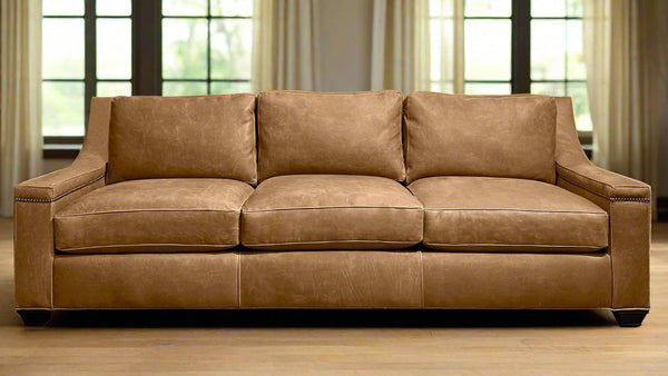 Nuevo Bob Timberlake Tapiz Corteza Burnish 100% Sofá de cuero