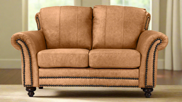 ANZIO DILLON LOVESEAT DE CUERO PALOMINO