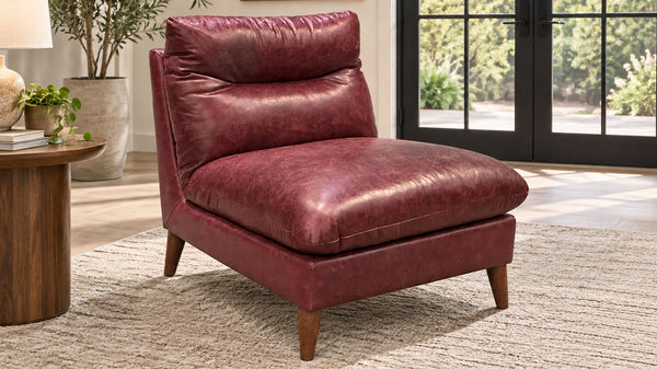 Sillón decorativo de piel Julissa | Gallery Furniture