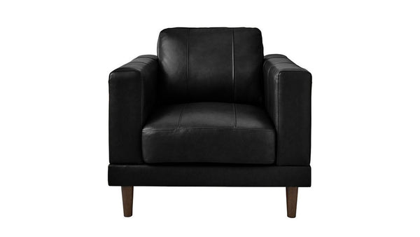 Fiero Silla de piel negro