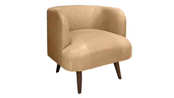 Silla giratoria de cuero Hexley