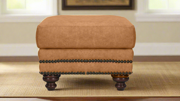 OTOMANA DE CUERO ANZIO