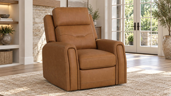 Sillón reclinable «Texas Longhorn Power» en color «Toasted Almond» | Gallery Furniture