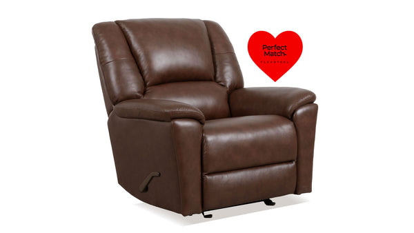 Nuevo Mecedora manual Perfect Match Plush Tavern Marrón