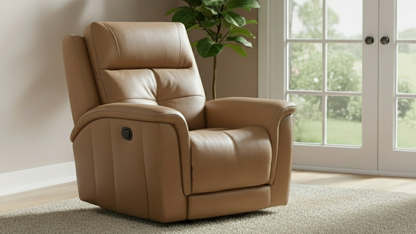 Mack's Heart Brown Power Recliner