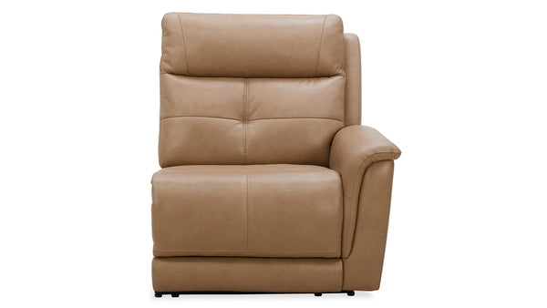 MACK'S HEART TAN LEATHER RAF POWER RECLINER | MACKDULAR SECTIONAL PIECE