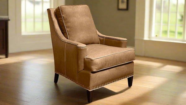 New Bob Timberlake Haven Tobacco 100% Leather Chair