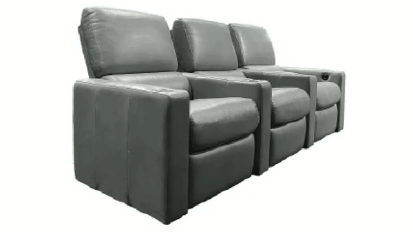 3PC PENTHOUSE CUERO RECLINABLE ELÉCTRICO TEATRO ASIENTOS