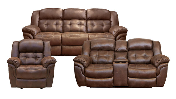 3pc Marcelina Espresso Power Reclining Sofa, Loveseat & Recliner