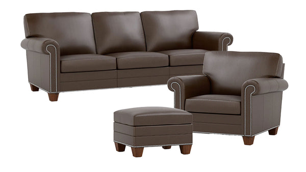 3PC Stickley Malden Sofá, Silla y Otomana