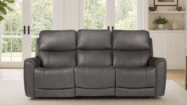 Sofá Cougar Gris Oscuro P3 Reclinable Eléctrico