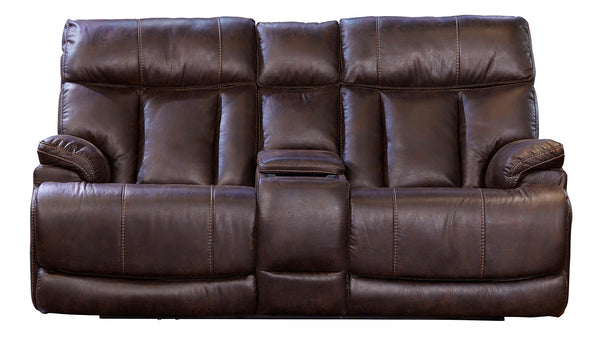 LOVESEAT MESQUITE BROWN c/CONSOLA RECLINABLE ELÉCTRICO
