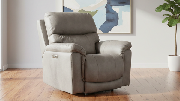 Taupe Power Recliner
