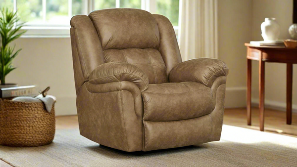 FRONTIER ALMOND POWER ROCKER RECLINER