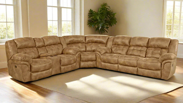 Frontier Almond P1 Power Reclining Sectional