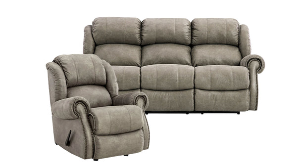 2pc Durango Reclining Sofa & Recliner | Made in USA Living Room Set | Gallery Furniture