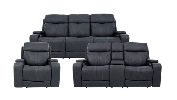 3 Pc Indigo Twilight 2.0 P6 Sofá, Loveseat & Recliner w/Immersive Audio