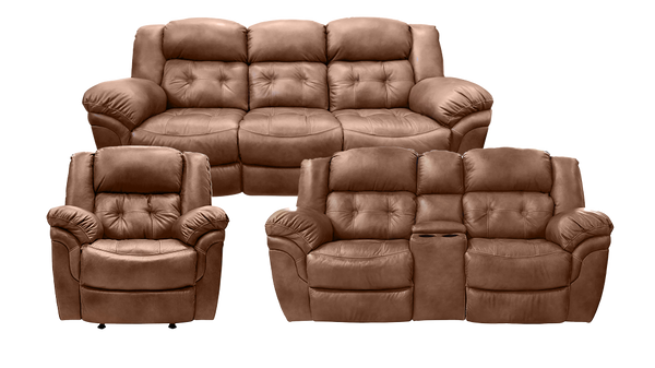 3 Pc Esperanza de cuero P1 Poder Reclinable Set