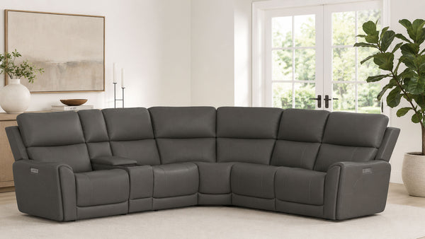 Cougar Dark Grey P3 Power Reclining Zero Gravity Sectional