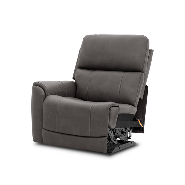 Sillón reclinable Cougar gris oscuro con brazo izquierdo | Módulo seccional Mackdular
