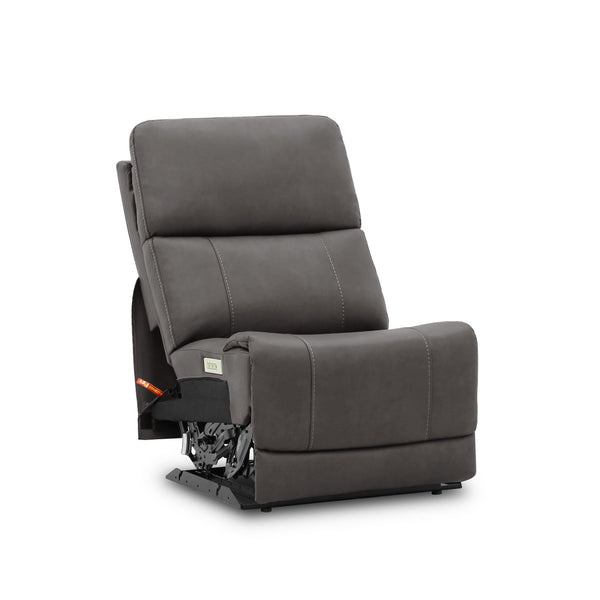 Cougar Dark Grey Armless Power Recliner | Mackdular Sectional Piece