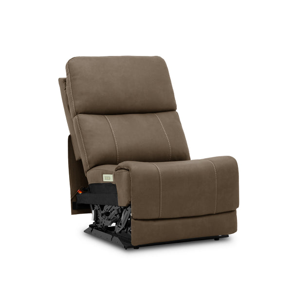 Cougar Cappuccino Armless Power Recliner | Mackdular Sectional Piece