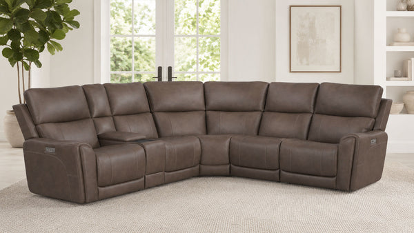 Cougar Cappuccino P3 Zero Gravity Power Reclining Sectional