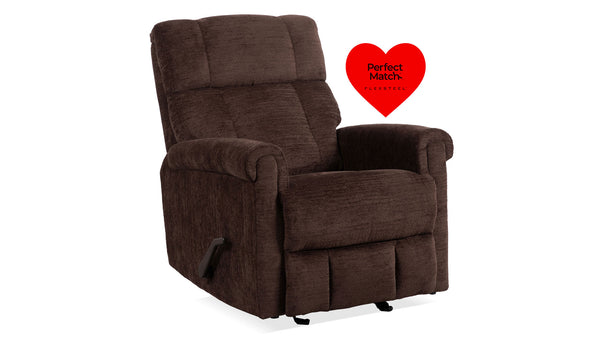 New Perfect Match Classic Bufallo Brown Manual Rocker Recliner