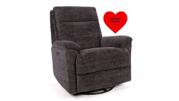 Nuevo Perfect Match Sofisticado P3 Reclinable Giratorio Eléctrico de Acero