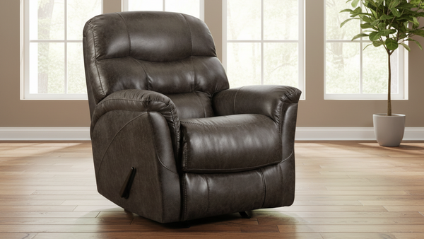 Sillón reclinable manual Sierra Charcoal con balancín